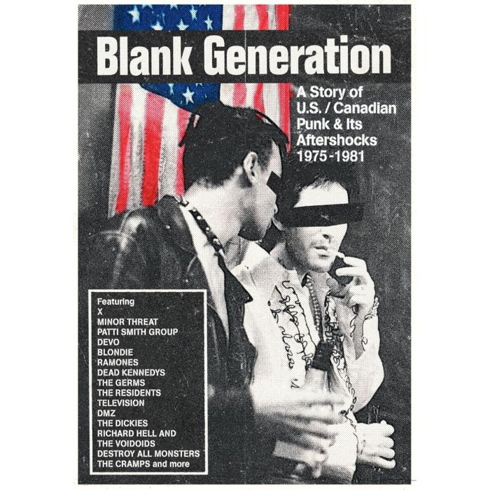 Various Artists - Blank Generation - A Story Of Us / Canadian Punk And Its Aftershocks