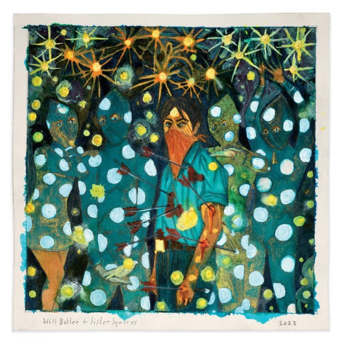 Will Butler + Sister Squares - Will Butler + Sister Squares (Natural White/Blue Swirl Vinyl)