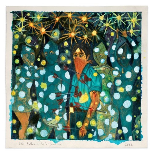 Will Butler + Sister Squares - Will Butler + Sister Squares (Natural White/Blue Swirl Vinyl)